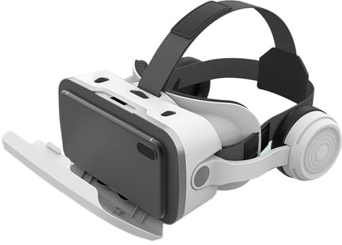 Occhiali con visore : dispositivo virtuale mobile 3D, realtà, compatibile con smartphone - | Comoda attrezzatura indossabile regolabile per giochi, film, app, intrattenimento interattivo