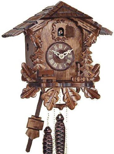 Eble 10180 - Reloj de cuco (madera, funciona con pilas, 26 cm)