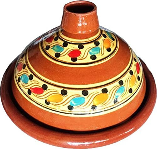 marocstore Echte Marokkanische Tajine zum Kochen Ø 30 cm 4-5 Personen