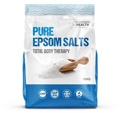 Magnesium Sulphate Bath Salts Soak, Muscle Magnesium Epsom Salts, 10 kg | Used for Bathing and Foot Soaking by Women & Men, Hydrate & Soften Thickened Skin - Resealable