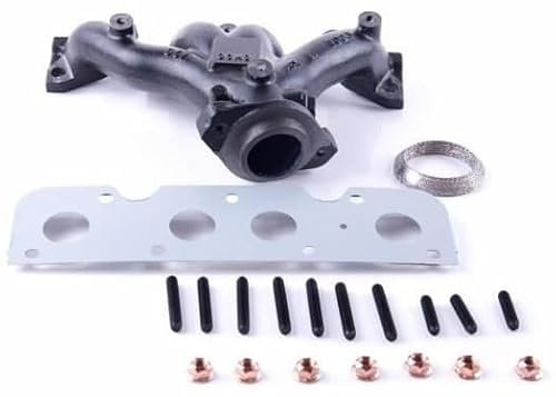 Genérico Collecteur d'échappement en fonte pour Clio II BB Kangoo KC0/1 FC0/1 Megane BA0/1 EA0/1 DA0/1 KA0/1 LA0/1 JA0/1 Rapid F40 1.4L 1.6L Essence 1991-2008 757008733333 33 8 mm