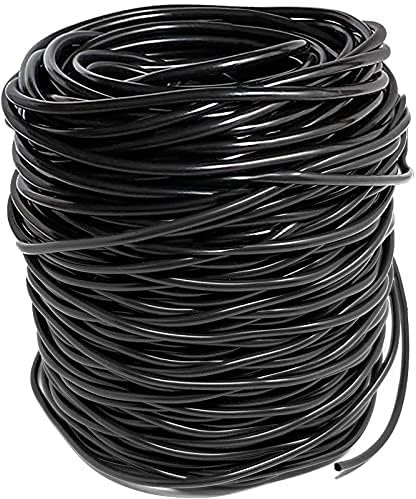 MINSHUXI Alambre Jardin Negro, Lazos de Jardinería de Alambre para Plantas, Alambre para Atar Plantas de 100 m Jardín Suave Lazos Cable, Planta Twist Lazos Apoyo Alambre para Jardinería Hogar Oficina