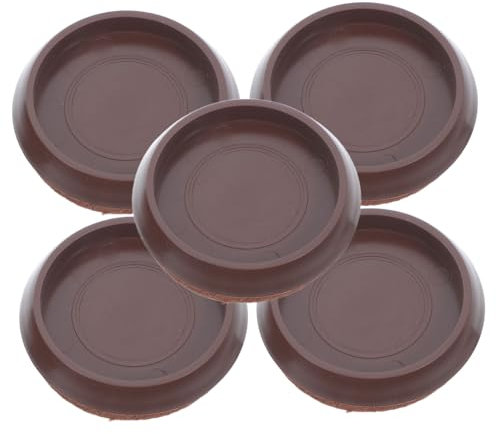 Artibetter 5pièces Patins De Protection Plastique pour roulettes De Meubles Antidérapants pour Meubles Patins Ronds avec Fond Feutre pour Tapis Et Sols
