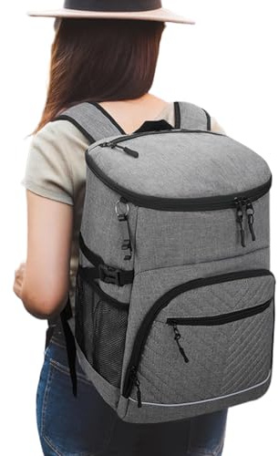 Mochila Grande – Mochila Plegable con Aislamiento con Compartimento de refrigeración, a Prueba de Fugas, Resistente al Agua | Bolsa isotérmica para Almuerzo, Camping, Senderismo, pícnic