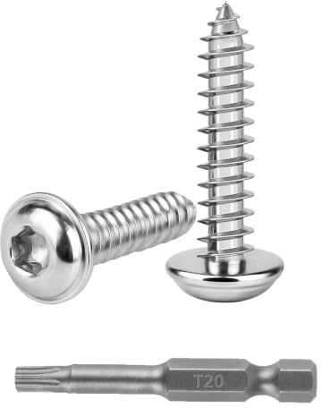 LiangSanXin 150 Viti Torx M4x30 mm Acciaio Inox T20 Autofilettanti | Viti autofilettanti per metallo e legno, in acciaio inox anticorrosione, fissaggio stabile e preciso