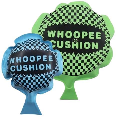 EAVUYIS Pack of 2 Fart Pillows, Self-Inflating Fart Cushion, Loud Authentic Fart, Fart Cushion, Children Adults, Whoopie Cushion, April Fool's Day Joke Item