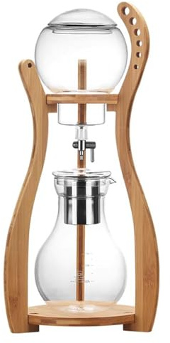 Kaffebryggare med kall bryggning, 800 ml isdroppe med rostfritt stålfilter, kontrollerbart flöde, brygger 6–8 koppar, perfekt för kaffebarer och hemmakontor