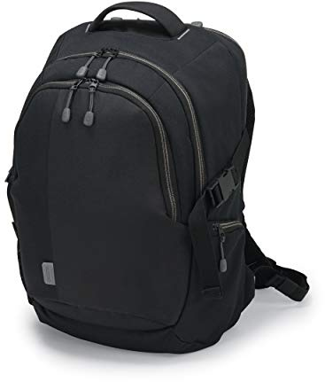 DICOTA - Zaino ECO 14”-15.6” - Zaino leggero per computer portatile con copertura antipioggia, imbottitura protettiva, gestione dei cavi e ampio spazio di stoccaggio