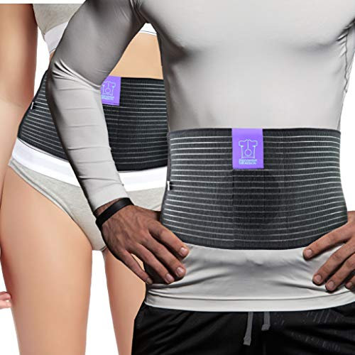 Everyday Medical Ceinture de Hernie Ombilicale I Ceinture Médicale de Hernie I Bandage de Hernie Abdominale Soutien pour les Hommes et les Femmes I Umbilical Hernia Support Belt I L/XL Size