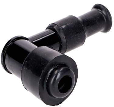 2EXTREME Zündkerzenstecker 90° 1Kilo Ohm, schwarz kompatibel für Roller, Moped, Mofa, Mokick, Motorrad