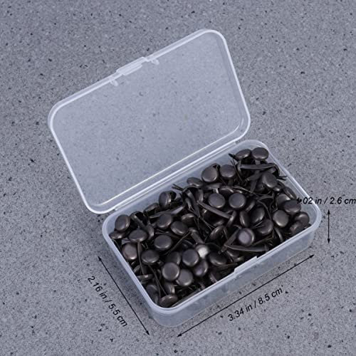 EXCEART 200st Brads-befestigungselemente Runde Brads Für Papier Mini-papierverschlüsse Mini Musterbeutelklammern Schmal Goldene Brad-verschlüsse Metall Brads DIY-brads Kind Spielzeug Lades