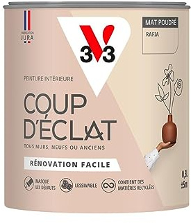 V33 Peinture murale intérieure Coup d'Éclat® Rafia Mat Poudré 0,5L