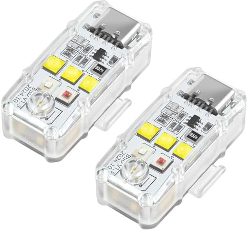 Led drohne beleuchtung licht für DJI Flip,Neo,Mini 4K/2/4/3 Pro/SE,Air 3S/3/2/2S,Mavic 3/2,Spark,FPV,Avata,EVO,Drone Strobe Light,Night Flying Anti Collision Flash blinklicht Accessories(2 Stück)