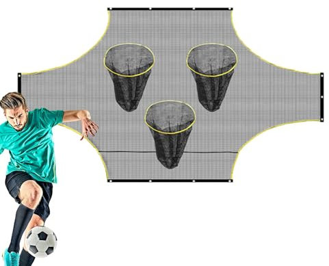 Portable Soccer Goal Training Aid | Soccer Goal Target | Target Sheet with Scoring Zones | Soccer Training Net Practice Equipment for Improving Shot Skills