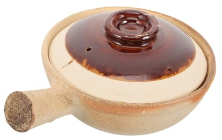 ABOOFAN Olla China con para Sopa Cazuela de Cerámica para Estofado de Pollo