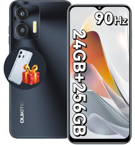 OUKITEL C36(2025) Mobile Phones Sim Free Unlocked, 24(8+16) GB+256GB/1TB Smartphone Android 14, 6.56 HD+/90Hz Display, 5150mAh,13MP Camera, 4G Dual SIM Phone, Face ID/Fingerprint/Octa Core/GPS/OTG