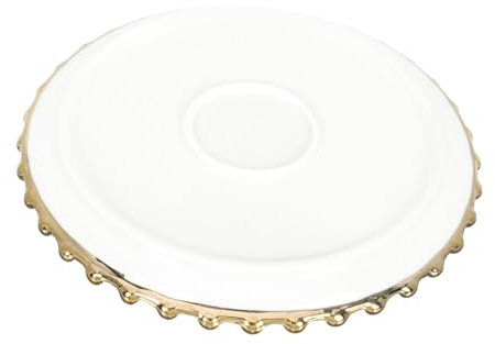 ABOOFAN Piatto da Colazione Rotondo Porcellana Design Nordico per Frutta, Snack e Prima Colazione a Casa o Ristorante