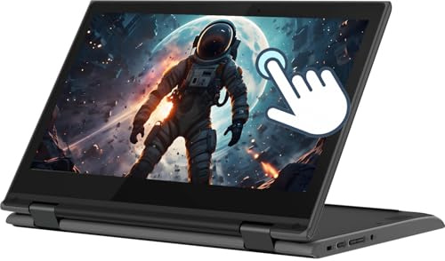 Lenovo Chromebook 300e 2 in 1 Touchscreen Laptop, 11.6 Zoll (1366x768), Intel Celeron N4020, 4GB RAM, 32GB SSD, Japanische Tastatur, Chrome OS (Generalüberholt)