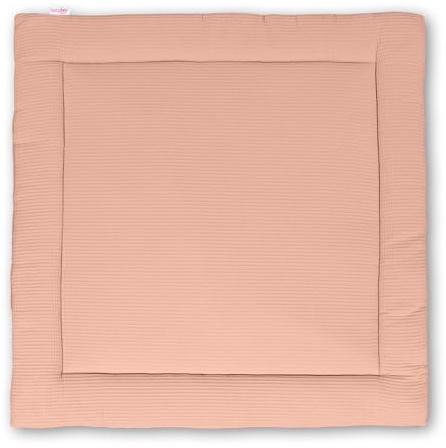 babybay Coperta per gattonare, 120 x 120 cm, colore: rosa albicocca