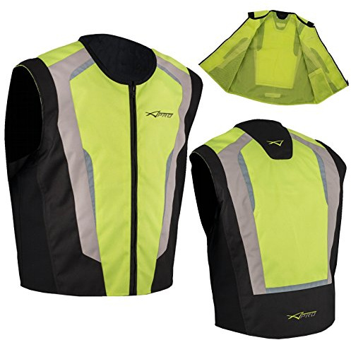 A-Pro Ljus säkerhetsväst Hi Vis väst motorcykel skoter reflekterande sikt S