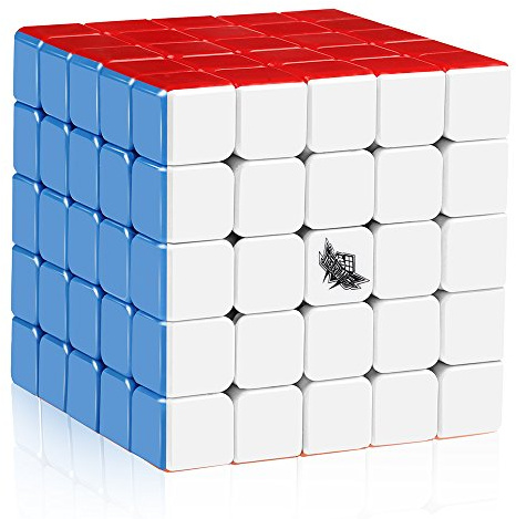 D-FantiX Cyclone Boys 5x5 Speed Cube Stickerless 5x5x5 Magic Cube 63.5mm Puzzle Toys for Kids Adult