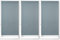 Relaxdays 3X Verdunkelungsrollo im Set, Hitzeschutz, Thermo Rollo, Klemmfix, Blickdicht, Seitenzugrollo 70x210, Stoff 66 cm, grau