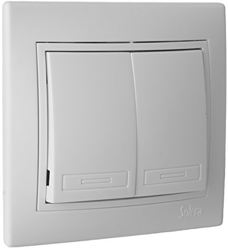 Doble CONMUTADOR/Interruptor 10AX250V S.Europa SOLERA