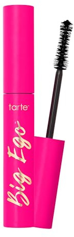 tarte big ego mascara – Ultra-Black, Long-Wear Vegan Mascara for Full Sizeer, Longer, Volumized Lashes, Cruelty-Free, full size, black