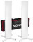 Vonyx DJP165 Universal-Lautsprecherständer - Auch für Lichteffekte, Produkte usw. geeignet - Inkl. weißer und schwarze Abdeckung - höhenverstellbar