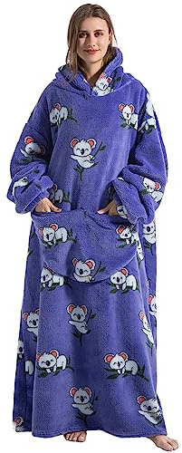 Thigies Sudadera con Capucha para Mujer Hombre,Oversized Batamanta Manta con Capucha,Comfy Bata Mujer Invierno