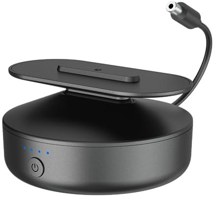 PlusAcc Batterie Akku für Google Nest, Show 8 (1. & 2. Gen) - Batteriesockel Tragbarer Verstellbarer Ständer mit 9 Stunden Wiedergabezeit für Küche und Außenbereich,Schwarz (Show Nicht Enthalten)