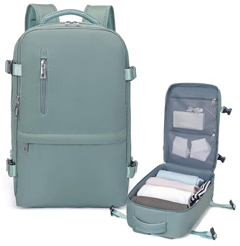 Xkdoai Zaino 40x20x25 per Ryanair, Zaino da Viaggio Aereo Bagaglio a Mano Borse Cabina Valigia Zaini Casual Unisex Borsone da Viaggio Impermeabile Casual Daypack