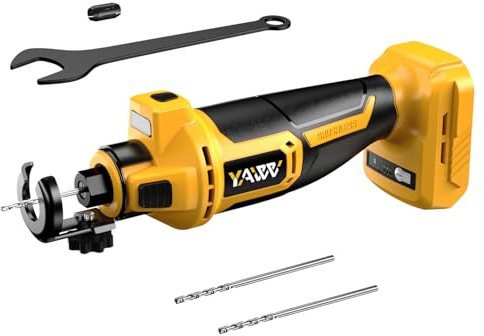 Strumento per taglio di cartongesso senza fili per batteria Dewalt 20V, sega rotante brushless regolabile a 3 velocità con fino a 30000 giri/min, kit sega a spirale compatta per il taglio di