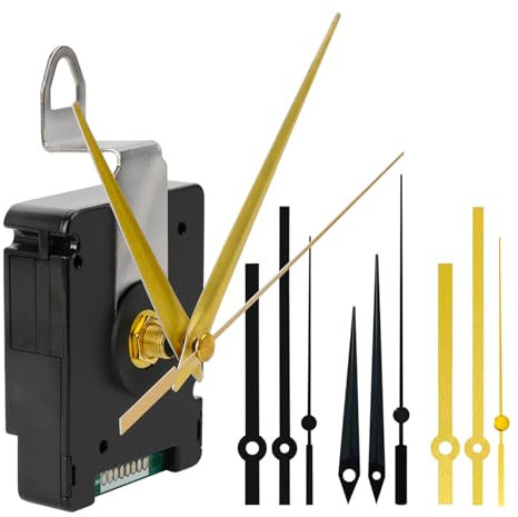 YdseozODCF Lot de 4 paires de mouvement radio-piloté silencieux pour horloge murale radio-pilotée Horloge murale silencieuse Kit de bricolage à remplacer soi-même