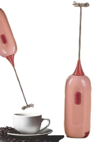 Espumador de leche portátil | Espumador De Leche De Mano con Batería, Batidor Eléctrico, Varilla De Espumador Doméstica Multifuncional Portátil para Espuma De Leche, Huevos, Salsa