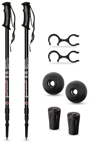 SB - Bastoncini Trekking Bastoni Trekking Bastoni Trekking Telescopici Alluminio 65-135cm Antiurto per Viaggio, Camminare, Trail, Alpinismo Bambino, Donna, Uomo