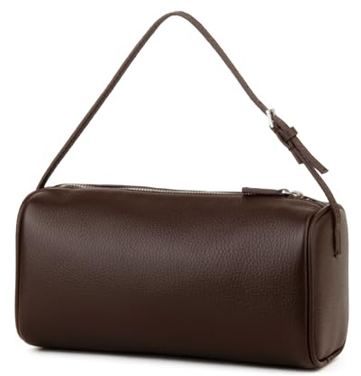 DONNAIN Premium Full-Grained Leather Crossbody Purses for Women, Hobo Bags for Women Crossbody with Adjustable Strap (Coffee, Small)