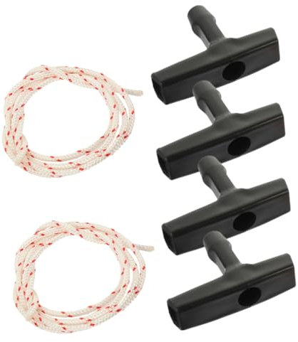 HOLIDYOYO Garage Door Pull Cord Emergency Release Rope with Handles for Attic Ladder Access, 4m Sturdy Pull Rope Attachment, 2 Sets for Garage Door Opener and Attic Ladder Parts