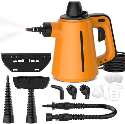 Steam Cleaner Handheld, Steam Cleaning Multi-surface Handheld Cleaner, Steam Cleaner with 10-Pcs Accessory, Hand Held Steamer Cleaning for Carpet, Car, Kitchen, Bathroom, Toilet, Window, Floor