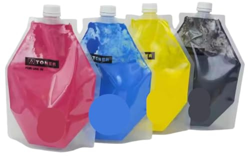 EARvnqQxt Polvere di toner per fotocopiatrici a colori da 4 kg, 1 set, compatibile con i materiali di consumo per stampante PROC9100