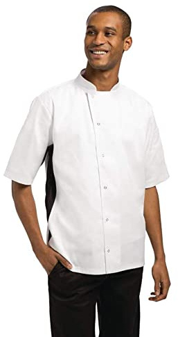 Whites Nevada Chefs Jacket White with Black Contrast - Size XS