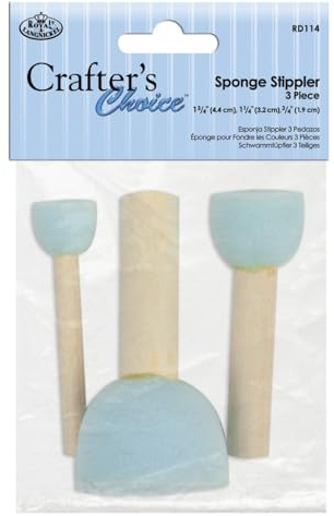 Royal Brush Sponge Stippler Set, 3 Per Package