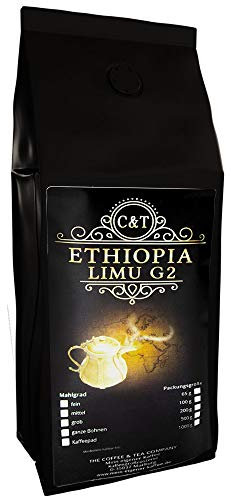 C&T Café Globetrotter - verdaderas rarezas Ethiopia Limu G2 (en Grano, 500 g)