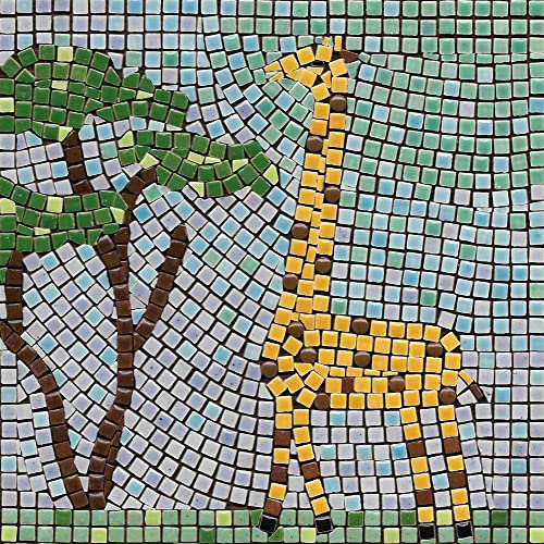Discover The Ancient Art of Mosaics with Our Kit for Adults, Square 7inch (20cm) Giraffe