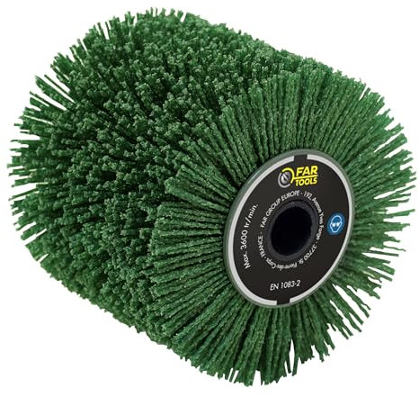 Spazzola abrasiva in nylon grana 36 Ø120 mm/L100 mm