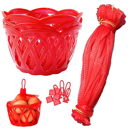 Molyorch Cesta Rectangular de Plástico para Almacenamiento de Huevos y Piezas Pequeñas - 20 Piezas
