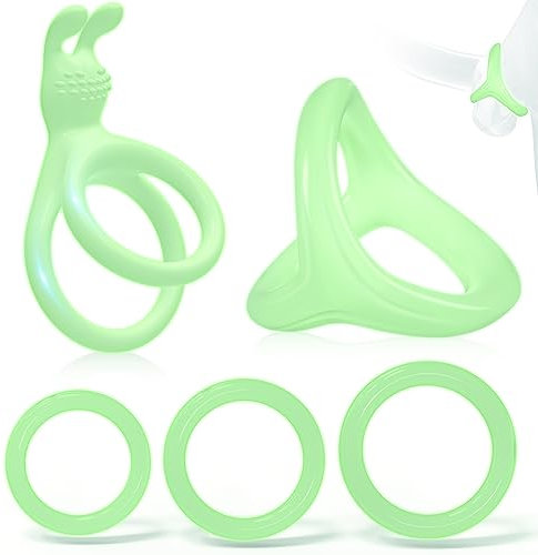 Anelli Pene,5pcs Silicone Cock Ring Set Anelli Pene Ritardanti,Ritardare L'eiaculazione Precoce e Aumenta la Potenza per L'erezione Anello Fallico per la Stimolazione di Coppia Giocattoli Sessuali