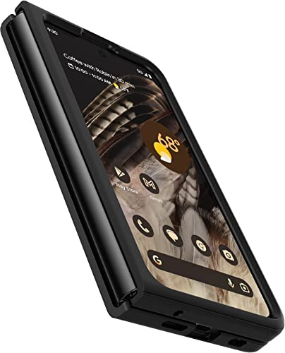 OtterBox Thin Flex Hülle für Pixel Fold, stoßfest, sturzsicher, dünne Zweiteilige schützende Hülle, Getestet nach Militärstandard, für Faltbare Handys, Schwarz