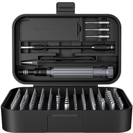 SOONAN 150 en 1 Set de Tournevis de Précision, Set de Tournevis Portable avec 120 Embouts Magnétiques Tournevis Torx Hex Pour Téléphone, Ordinateur Portable, PC, Montre, Lunettes，Noir