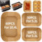 Ciusdkler 160 Stück Backpapier für HeißLuftfritteuse Ninja,Backpapier für Ninja Foodi Flexdrawer 10,4L Heißluftfritteuse Af500eu,Zubehör Airfryer für Cosori Dual Blaze 10L,Cecotec Double 9L